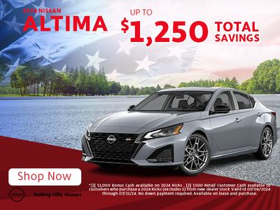 New 2024 Nissan Altima - Up To $1,250 Total Savings!