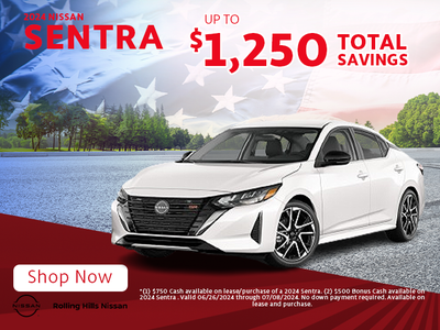 New 2024 Nissan Sentra - Up To $1,250 Total Savings!